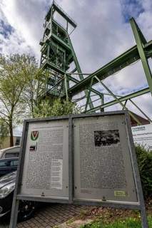 Memorial plaque to miners who died while working at Heinrich colliery from 1878 to 1968, Heinrich 3