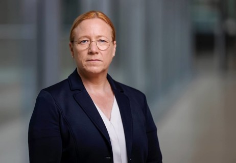 Dagmar Schmidt, deputy leader of the SPD parliamentary group in the Bundestag, poses for a photo in