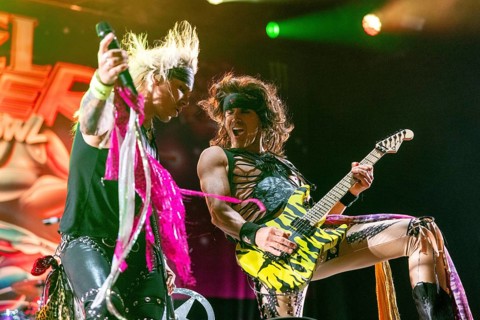 Copenhagen, Denmark - 19.6.2024: Michael Starr (singer) and Satchel (guitarist) from the band Steel