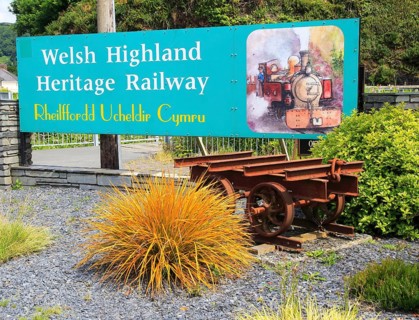 Welsh Highland Heritage Railway, Porthmadog, Gwynedd, north west Wales, UK