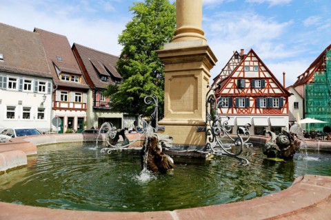 The historic old town centre of Ladenburg (Rhine-Neckar district)