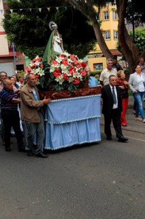 Fiesta procession Nuestra Senora de la Candelaria, Gran Tarajal, Fuerteventura, Canary Islands,