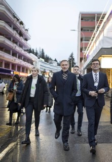 Christian Lindner (FDP), Federal Minister of Finance, pictured during his participation in the