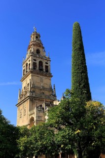 Cathedral belfry bell tower, Toree del Laminar, Great Mosque, Cordoba, Spain, Europe