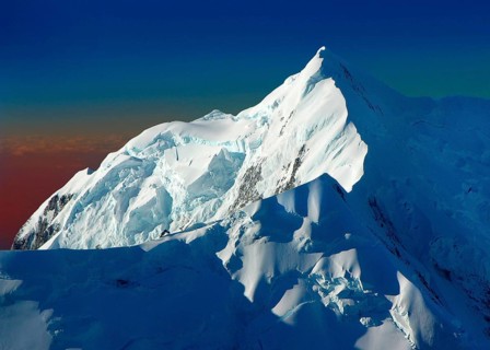 New Zealand, Mt. Tasman, mountain, summit, snow, ice, Abel Tasman National Park, New Zealand,