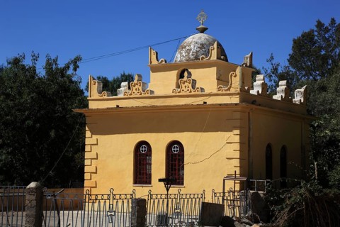 Aksum, Axum, chapel where the Ark of the Covenant is said to be located, Ethiopia, Africa