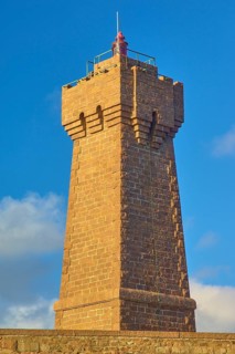 Lighthouse, Phare de Mean Ruz or Phare de Ploumanach, Ploumanach, Granit Rose, Departement Cotes-d