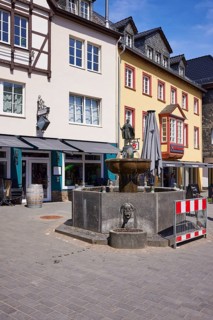 Zwentibold fountain in Bad Münstereifel, Eifel, Euskirchen district, North Rhine-Westphalia,