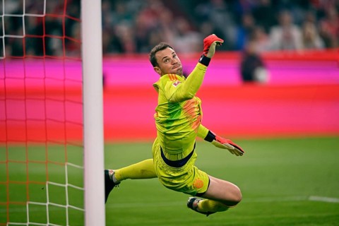 Goalkeeper Manuel Neuer FC Bayern Munich FCB (01) Action Allianz Arena, Munich, Bavaria, Germany,