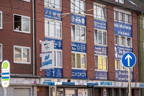 The Schalke Mile, Mile of Tradition, Kurt-Schumacher-Straße in Gelsenkirchen-Schalke, Schalke