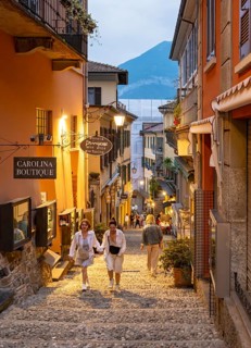 Salita Serbelloni street, Bellagio, Lake Como, Italy, Europe