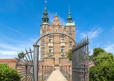 Famous Rosenborg castle, one of the most visited tourist attractions in Copenhagen
