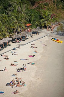 Cat Co Beach on Cat Ba Island, Halong Bay, Vietnam, Asia