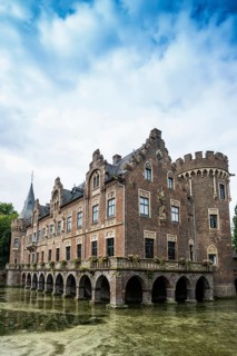 Moated castle, Schloss Paffendorf, Bergheim, Rhine-Erft district, North Rhine-Westphalia, Germany,