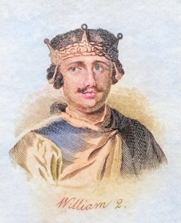 William II Rufus the Red 1087-1100 King of England, Historical, digitally restored reproduction