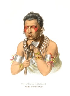 American Indian, Native American, Young Ma-Has-Kah, Chief of the Ioway Tribe, United States of
