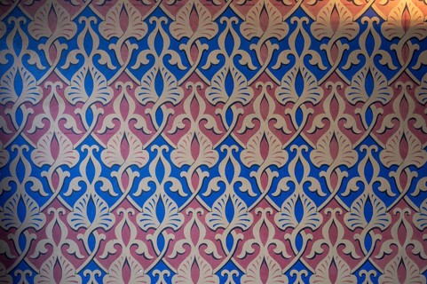 Preserved mural in the vestibule of the former synagogue, built in 1883, destroyed by the Nazis in