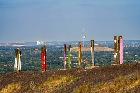 The Haniel spoil tip, 185 metres high, at the Prosper Haniel mine, which was shut down in 2019,