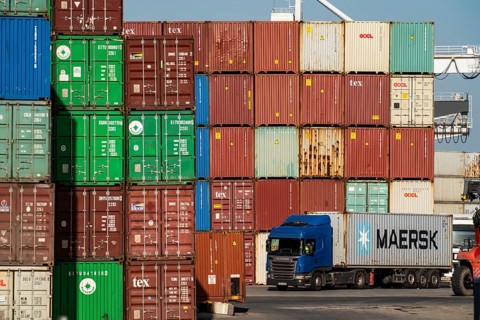 Port of Duisburg Ruhrort, DeCeTe, Duisburger Container-Terminal, container loading, loading and