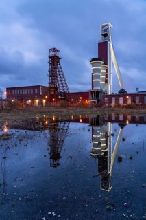 Shaft complex of the former Schlägel & Eisen coal mine, shaft 3/4/7, Herten, North