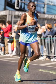 Samwel Mailu Kenya on Potsdamer Platz at the 50th BMW Berlin Marathon 2024 on 29 September 2024