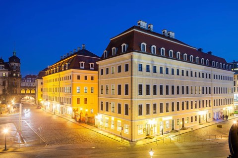 The Taschenbergpalais was built from 1705 as a baroque aristocratic palace in Dresden. After its