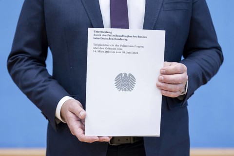 Uli Grötsch, Federal Police Commissioner to the German Bundestag, recorded during the presentation