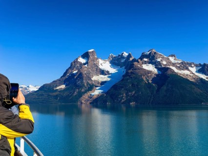 Drive through the Bay of Last Hope to the Balmaceda Glacier, Puerto Natales, Patagonia, Chile,