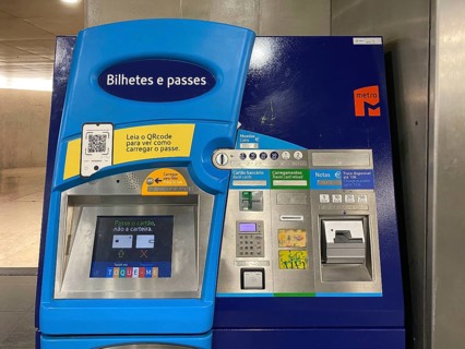 Ticket vending machine, Ticket machine, Terminal, Metro, Metropolitano de Lisboa, Lisbon, Portugal,