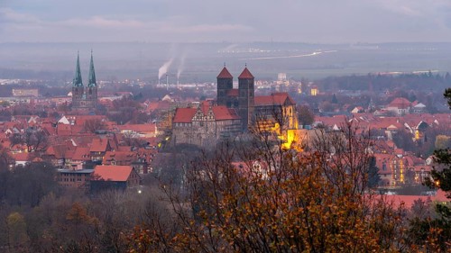 Collegiate Church of St Servatii, World Heritage City of Quedlinburg, Saxony-Anhalt, Germany,