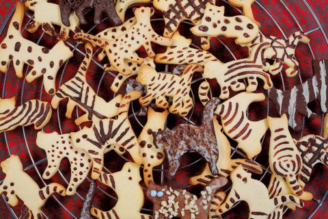 Swabian cuisine, Swabian Christmas biscuits, cookie cutters, shortbread biscuits, cat figures,