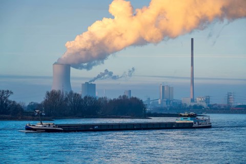 Cooling tower of the coal-fired power plant Duisburg-Walsum, operated by STEAG and EVN AG, 181