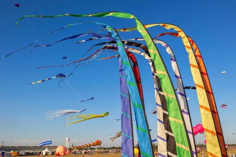 Drachenfest 2024, festival of giant kites, Stadt und Land, Tempelhofer Feld, Berlin, Germany, 21.09