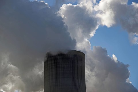 Niederaußem power plant, a base-load power plant operated by RWE PowerAG using lignite in