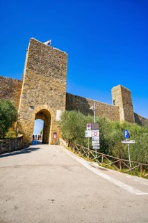 Porta Franca, Monteriggioni, Tuscany, Italy, Europe