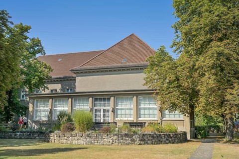 Garden side, Museum Berlin-Karlshorst: Site of the capitulation in May 1945, Zwieseler Straße,