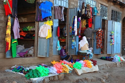 Market in Aksum, Axum, Ethiopia, Africa