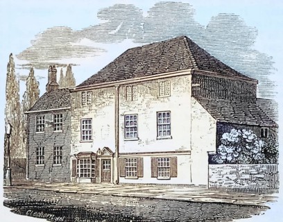 The Pied Bull Islington London England Residence by Sir Walter Raleigh From Old England's Worthies