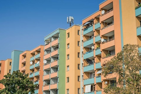 High-rise building, Maulbeerallee, Obstallee-Siedlung, Staaken, Spandau, Berlin, Germany, Europe