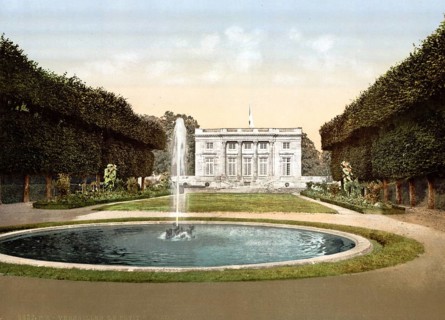 Petit Trianon, pleasure palace in the park of Versailles, France, ca 1890, Historical, digitally