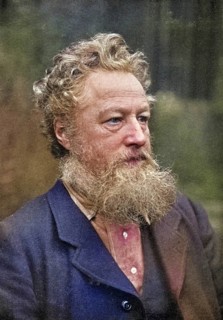 William Morris (1834-1896) English socialist, craftsman and poet. Arts and Crafts movement,