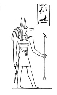 Anubis, Inpu, Anpu, the ancient Egyptian god of funeral rites and mummification, historical,