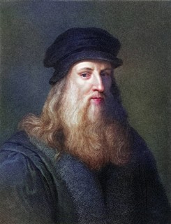 Leonardo Da Vinci 1452-1519, Florentine artist From the book Gallery of Portraits, published 1833,