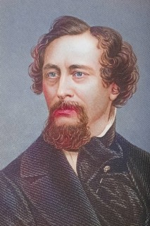 Charles John Huffam Dickens, 1812-1870, English novelist. Painted by DJ Pound after a photograph by
