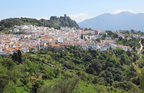 Hill top village of Gaucin, Malaga province, southern Spain