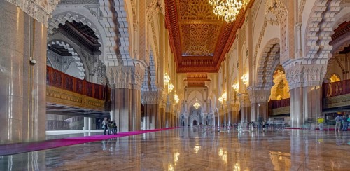 Mosque Hassan II Inside Casablanca Marrekesh Morocco
