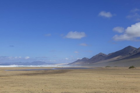 Mountain range in the Jandia nature park Park on the Jandia peninsula, at Playa de Cofete,