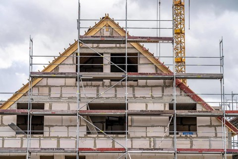 New development district, around 140 detached and semi-detached villas being built in the south of