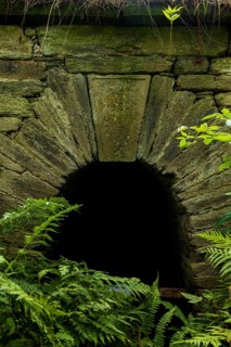 Mouth hole, Drei Fürsten Stolln, Halsbrücke, Halsbrücke, Saxony, Germany, Europe