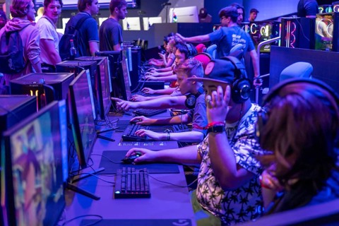 Gamescom, the world's largest trade fair for video and computer games, in Cologne, Germany, Europe